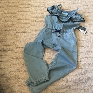 Genuine Kids | Chambray Style Ruffle Romper